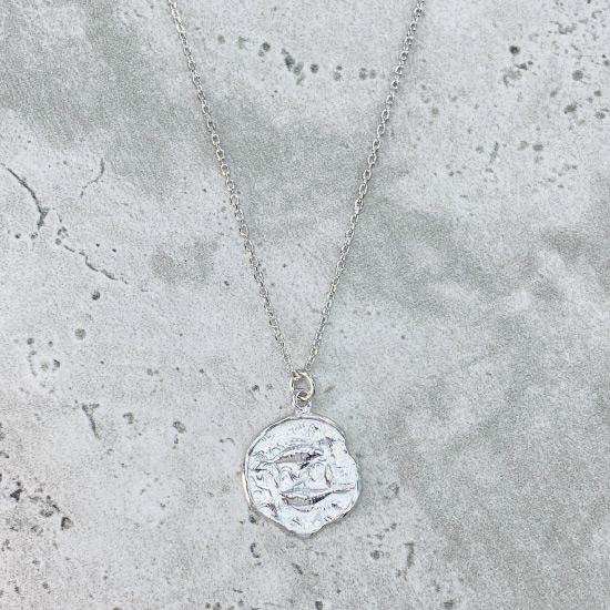 Pisces Star Sign Necklace - Fine chain necklace featuring a delicate star sign pendant. Birth date February 19 - March 20 is for Pisces. Available in Silver, Gold, and Rose Gold.